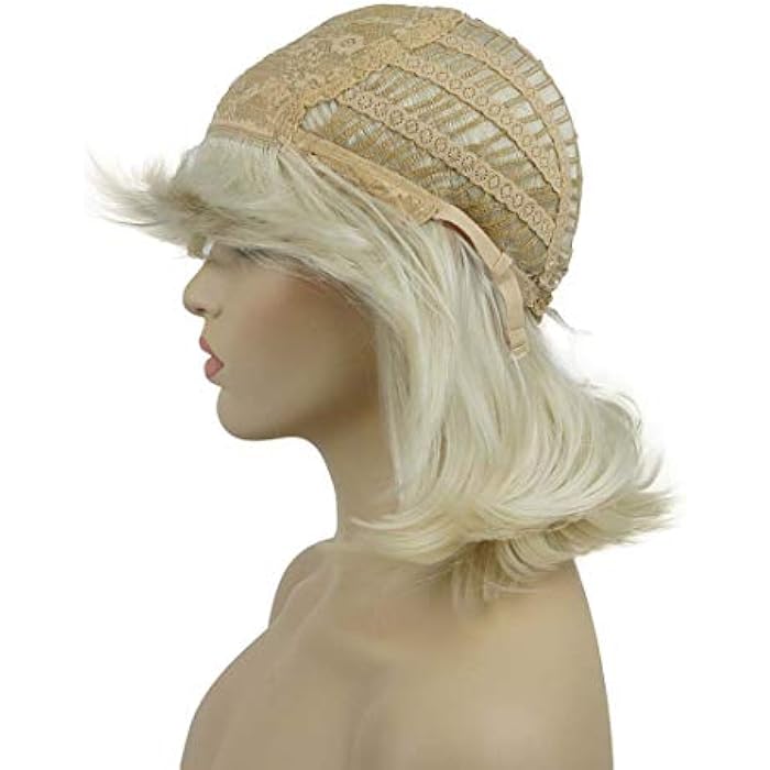 DILLARDS Lydell Synthetic Medium Length Straight Wig With Neat Bang Cosplay Wigs For Women Blonde (B08149Bkzr) - Image 4